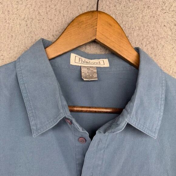 Vintage Sweater Polo Shirt Men's XL Blue Popover Mob Collared Crest Preppy 90s - Picture 4 of 10